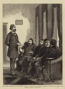 Den östliga frågan, ministerrådet vid vilket beslut om avsättning av den avlidne sultanen fattades.
